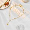 Elegant Gold Plated heart Butterfly Necklace Rectangular Accent Pendants
