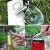 Zinc alloy pocket beer bottle opener keychain mini bottle opener, Silver