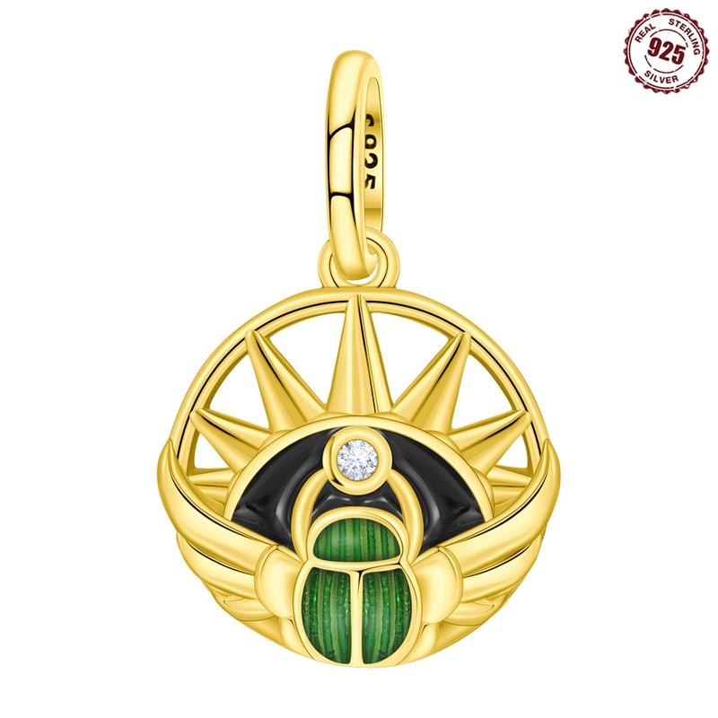 

100% Настоящий Медный Шарм Путешествия И Отпуск Морской Мир Золото Насекомое Оригинальный Браслет Медные Бусины Подвеска Сделай Сам Ювелирные Изделия