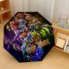 Custom Text Automatic 8 Bone Umbrella, Portable Sun Rain Protection UmbrellaWorld of Warcraft