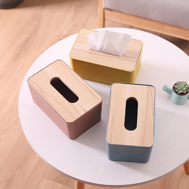 Japanese Style Wooden Lid Tissue Box