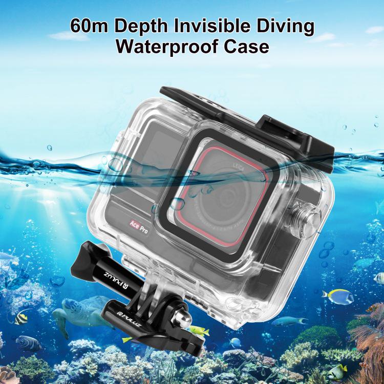 PULUZ Diving Case for Insta360 Ace Pro/Pro 2 - 60m Waterproof