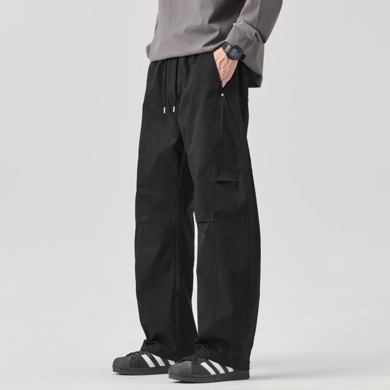 Full Elastic Waist Casual Pants for Men, 2026 New Trendy Wide-leg Straight Loose Versatile Work Pants