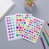 960/1080/1380Pcs Sparkling Heart Star Sticker for Scrapbooking Children Reward Sticker Wrapping Sticker for Packaging