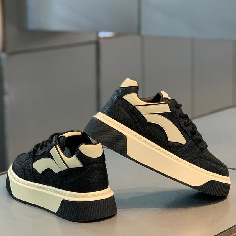 Winter neue niedrig geschnittene Schuhe mit dicker Sohle, einlagig, Baumwoll-Leder-Oberfläche, Samt, Freizeitschuhe ok