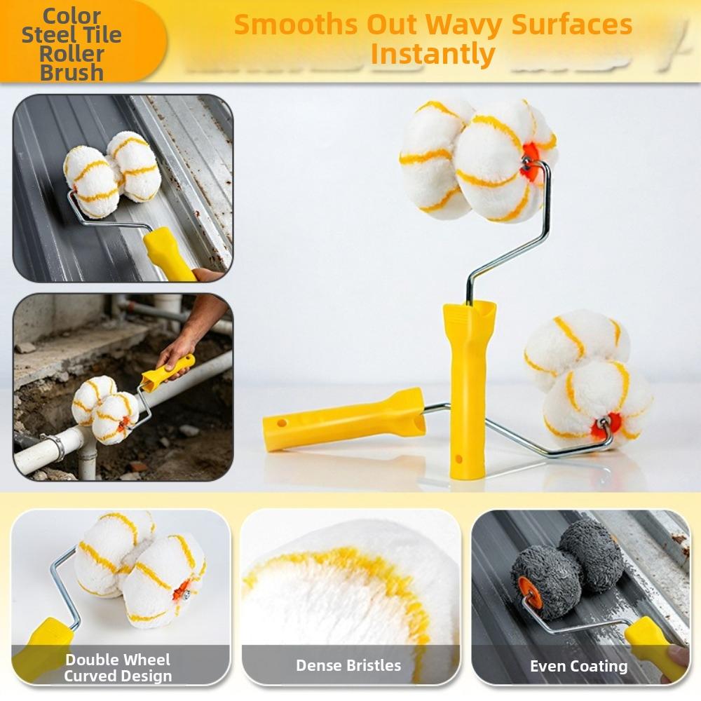 Multifunctional Paint Roller Brush Ergonomic Handle Corner Edger Paint Roller Indoor DIY Project