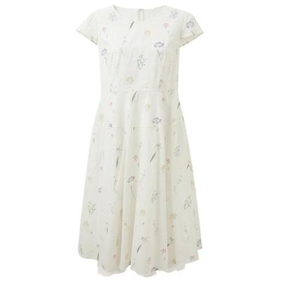 Santacolor 100% Cotton Floral Print A-Line Maxi Dress
