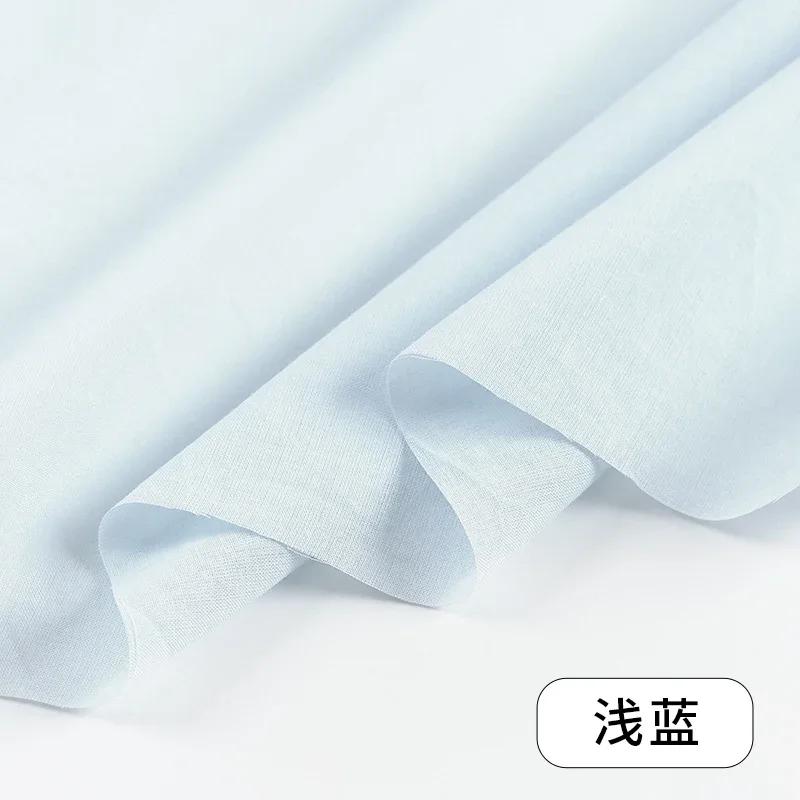 145x50/200cm Soft Breathable Pure Cotton Woven Gauze Fabric For Skirt Lining, Sun Protection Clothing Shirt Handmade DIY Fabric