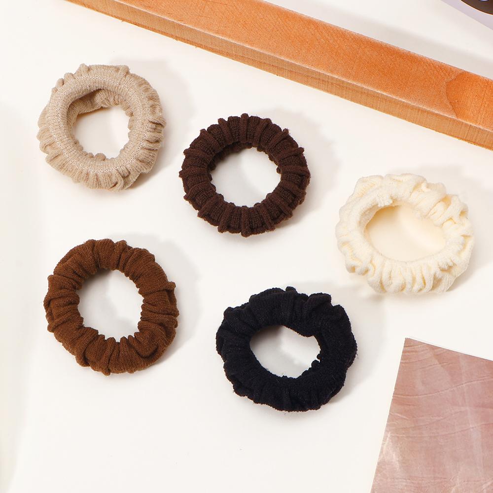 5Pcs/Lot New Solid Big Rubber Band Hair Ring Hair Clips for Kids Fashion Headdress No Harm to Hair Baby Hair Accessories