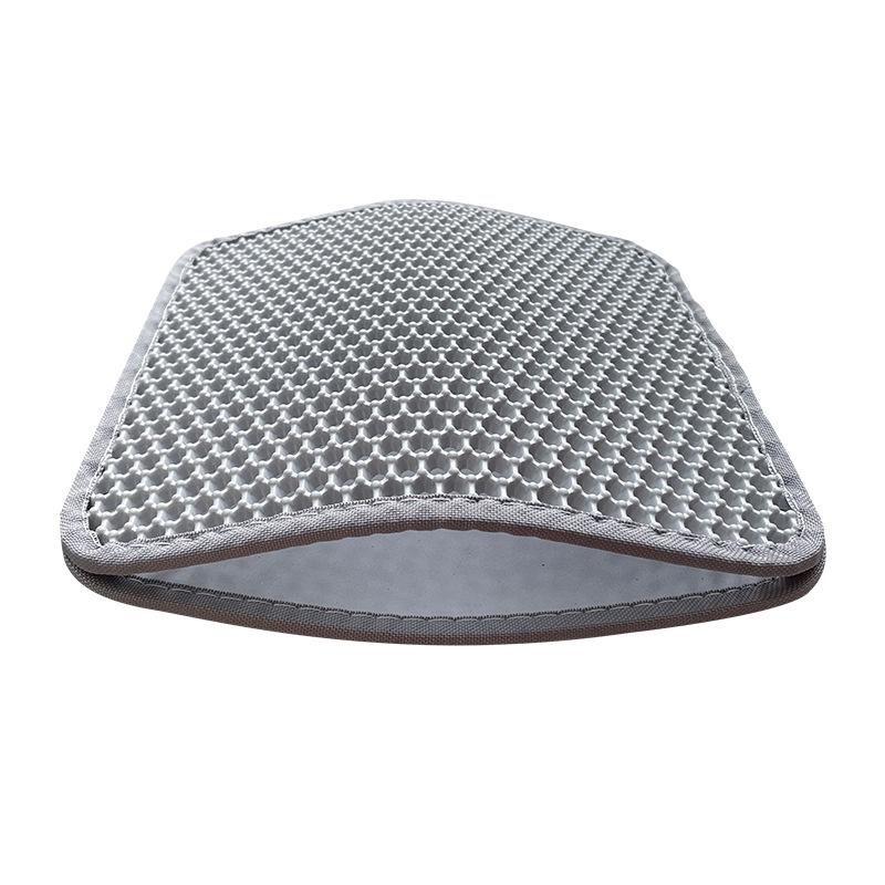 Double-layer Filter Cat Litter Mat EVA Washable Anti-lead Cat Litter Splash Pad Cat Toilet Mat Large Cat Litter Mat