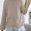 2026 Spring/Summer Women's Knitted Hollow Lace Open Shirt S-XL