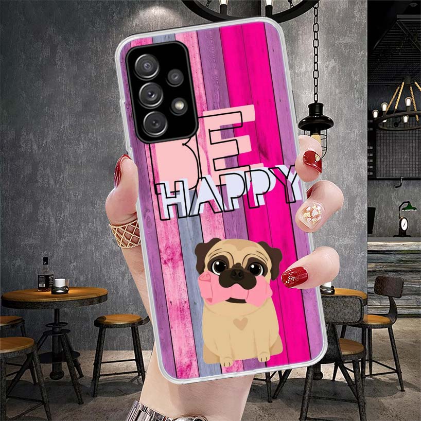 

Love Pugs Cute Dog Phone Case For Samsung Galaxy A71 A51 A41 A31 A21S A11 A70 A50 A40 A30 A20E A10S A20S A6 A7 A8 A9 + Soft Cove Samsung A20S