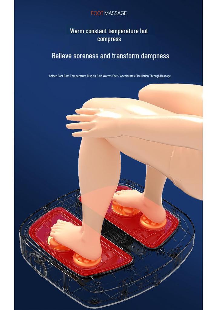 4D Acupoint Foot Sole Massager for Home Use - Kneading Leg & Foot Beauty Massage