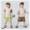 Minibala Boys' Sporty Quick-Dry Color-Block Short Set