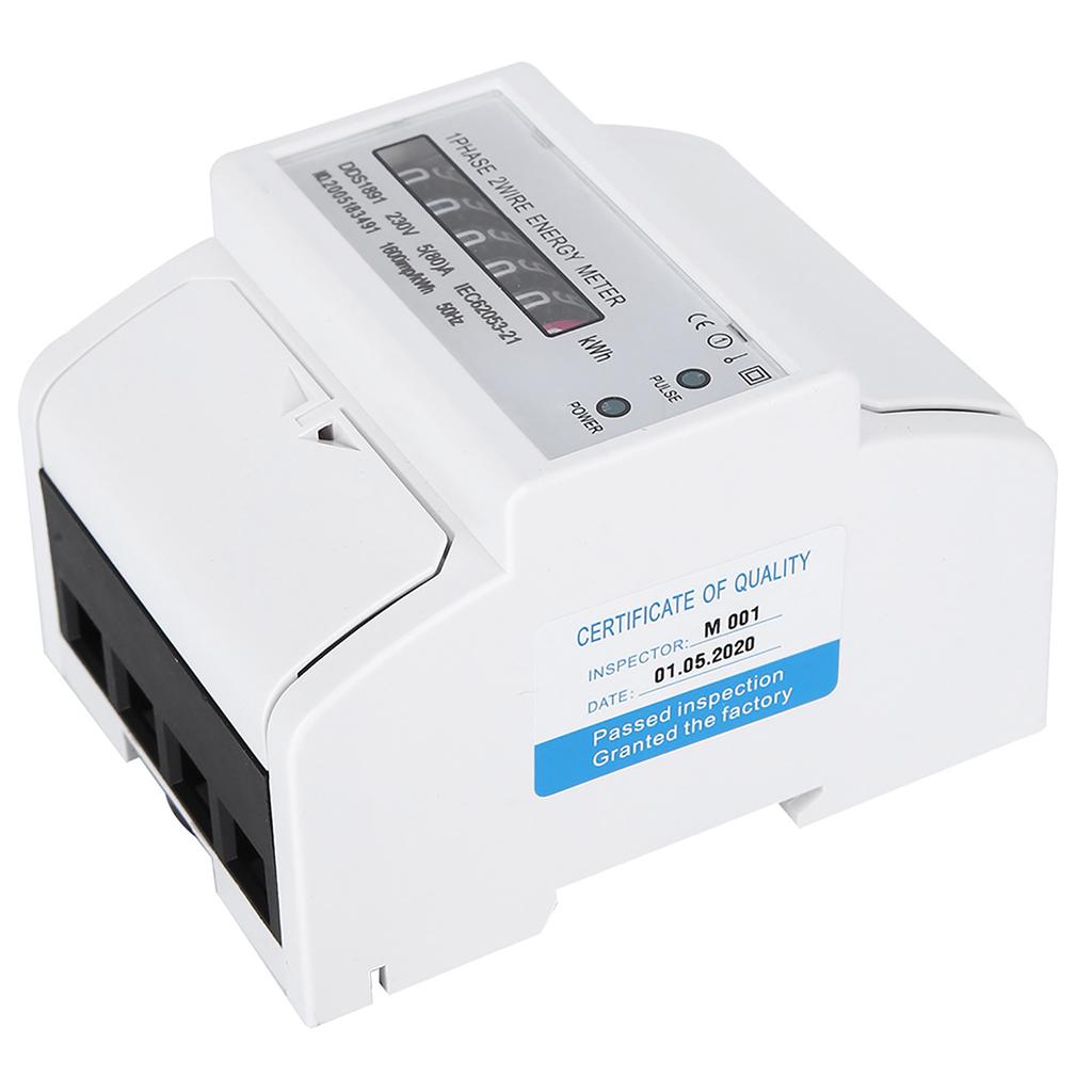 DDS1891 Single Phase 4P Energy Counter Meter High Accuracy Electric Rail Energy Meter