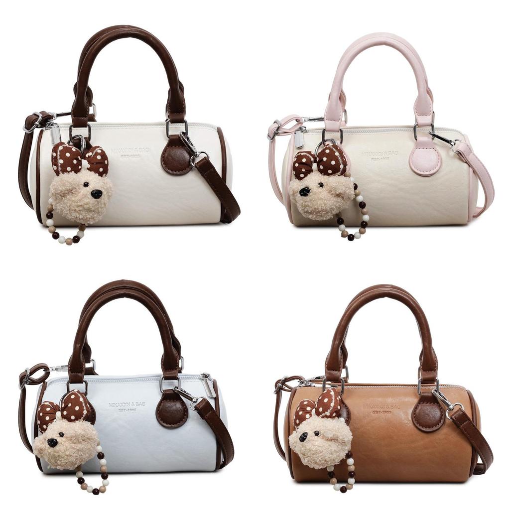 Vintage Style Pillowshaped Handheld Purse With Inner Pocket For Casual Outings