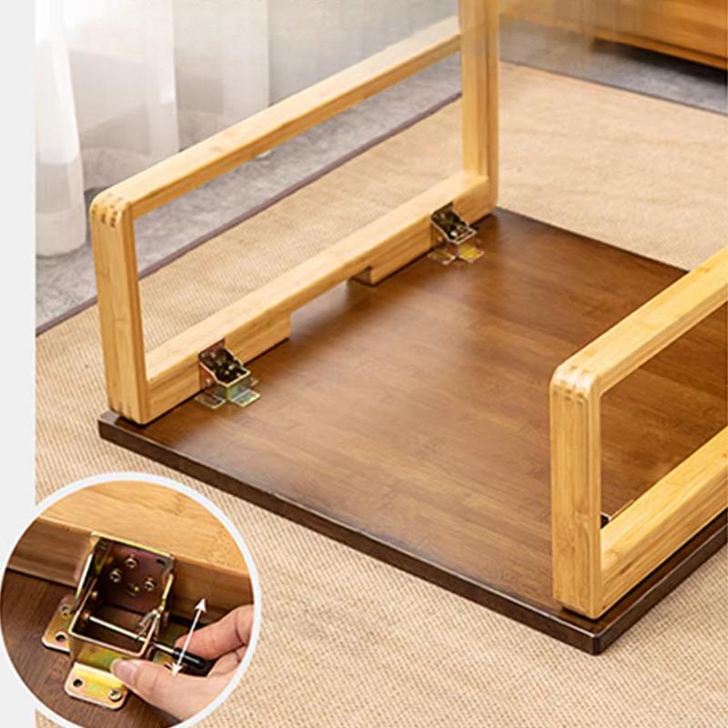 Japanese Solid Wood Zen Floor Desk Compact Tatami Stand Bedside Study Table Balcony Coffee Stand