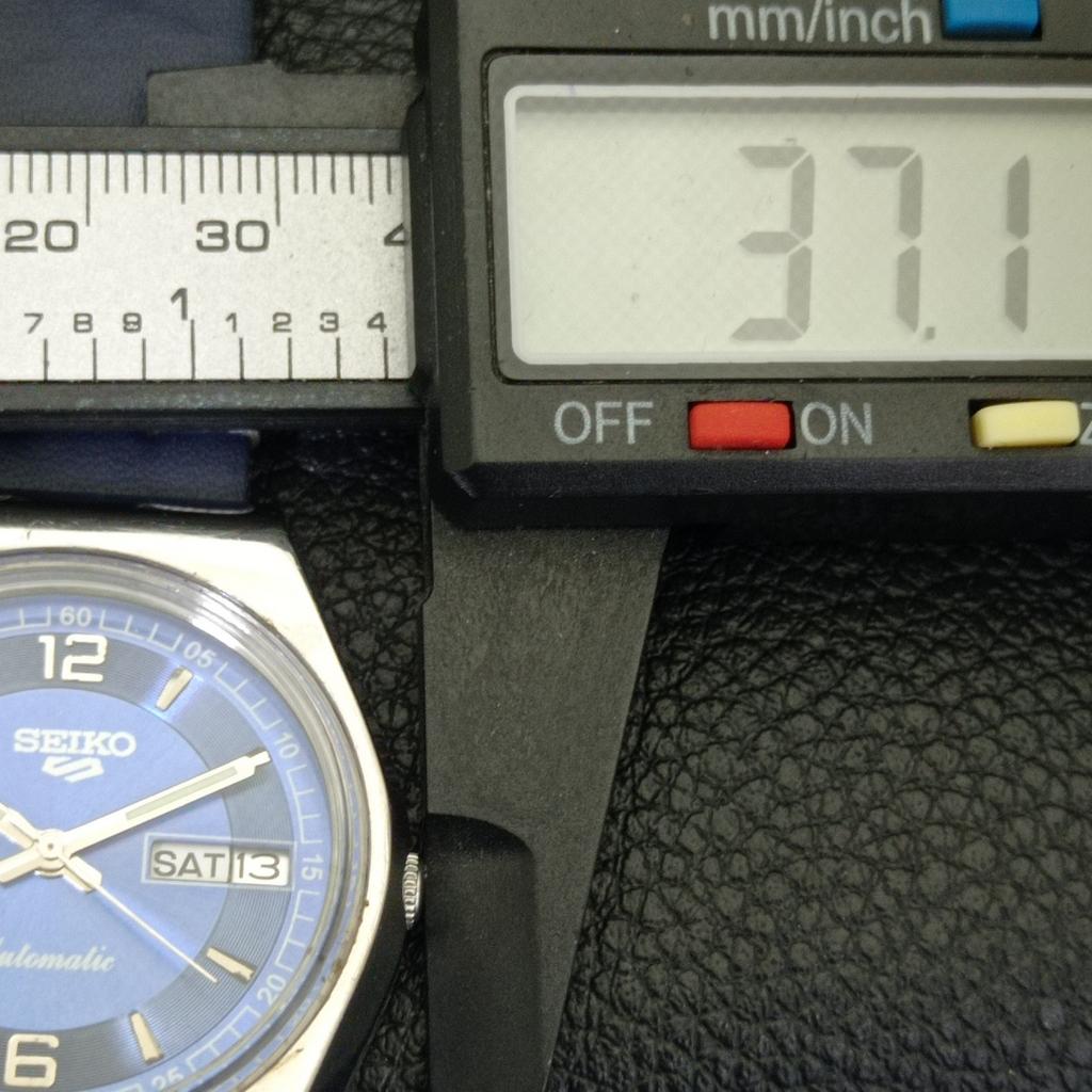 AUTOMATIC 6309A VINTAGE SEIKO 5 JAPAN MENS BLUE COLOR DIAL WATCH a701432-5 R206b-a701432