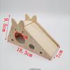 Hamster House DIY Wooden Gerbil Hideout Pet Sport Exercise Toys Bridge Swing and Chinchilla Seesaw Small Villa Cage Accessories