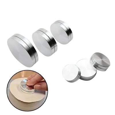30mm-60mm Yemek Masası Rulmanlı Döner Disk Mini Seramik Tekerleği Metal Döner Stabilizatör Kendin Yap Seramik El Sanatları Pasta Pişirme Aletleri