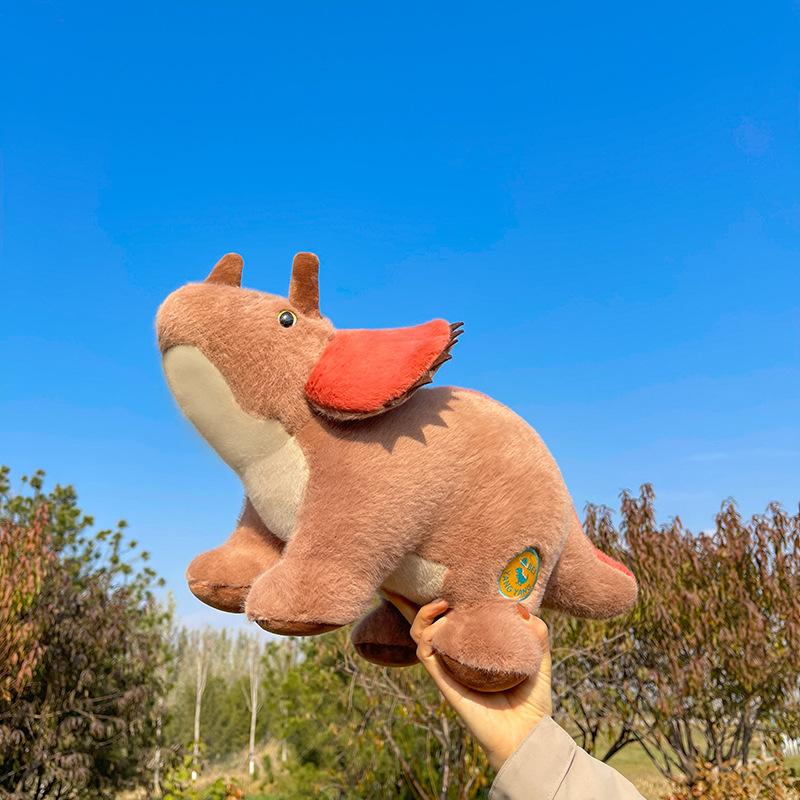 Simulation Dinosaur Doll Doll Triceratops Plush Toy Doll For Children'S Birthday Gift