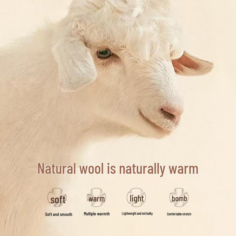 SHANSHAN Men's Merino Wool Cashmere Blend Round Neck Sweater