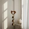 2 Pieces Wood Decorative Chime Ornament Soothing Tone Hanging Decor Rustic Style