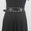 Heavy industry rivet rhinestone belt - y2k hot girl gothic punk diamond embellished waist belt for women