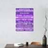 Gwisml Execution Quotes Wall Art,Purple pirational Canvas Frame Paintings For Office Home Workplace Wall Art Decor