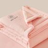 1pc Unprinted Cotton Quilt  Cool Summer Air Conditioning  Solid Color  Skin Friendly  Washable  Lightweight