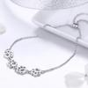 Adjustable Cat Paw Hollow Out Bracelet Women Fashion Minimalist Copper Alloy Jewelry With Gold Plating