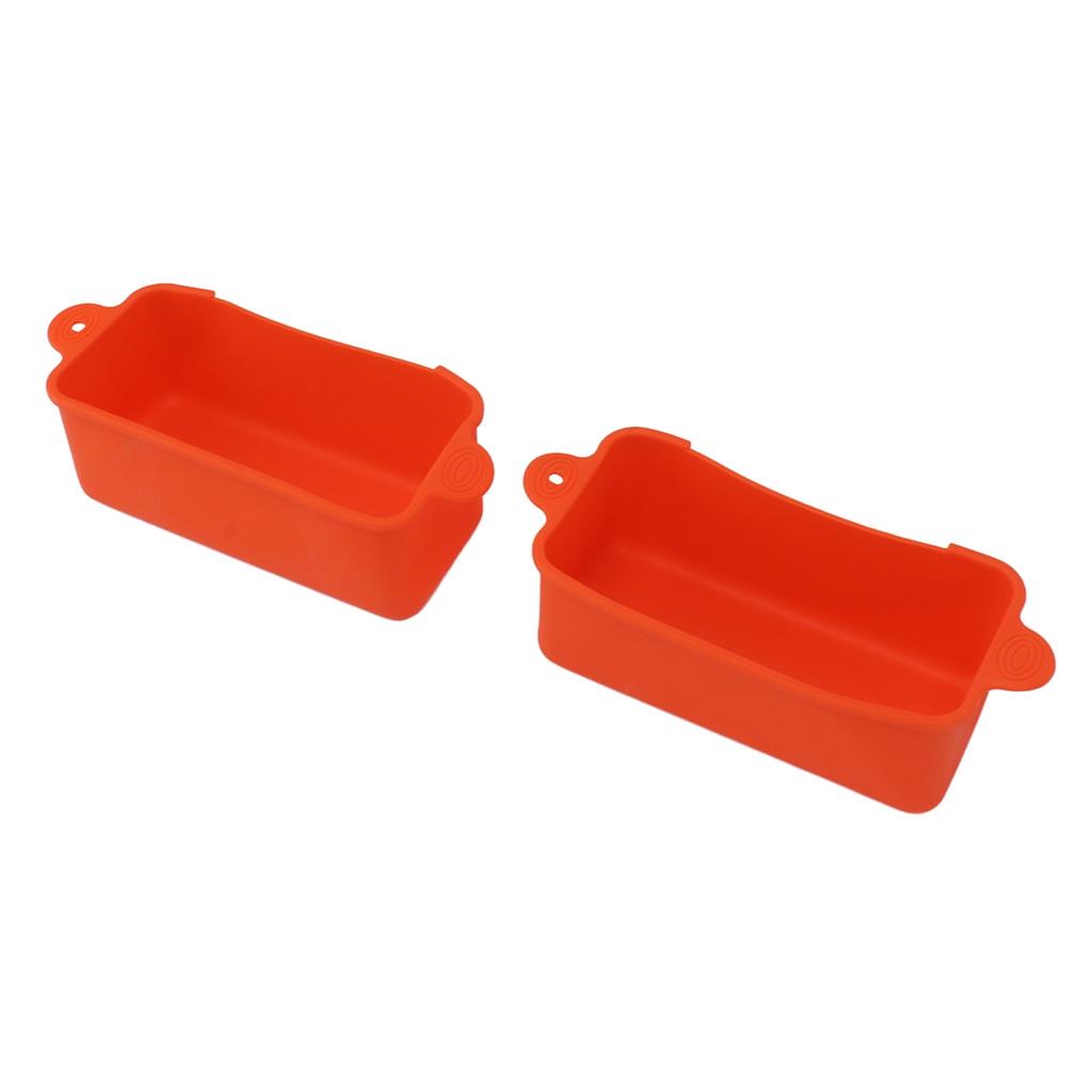 2Pcs Silicone Grease Cup Liners Reusable Drip Pan Liners Silicone Rear Grease Catcher for Griddle