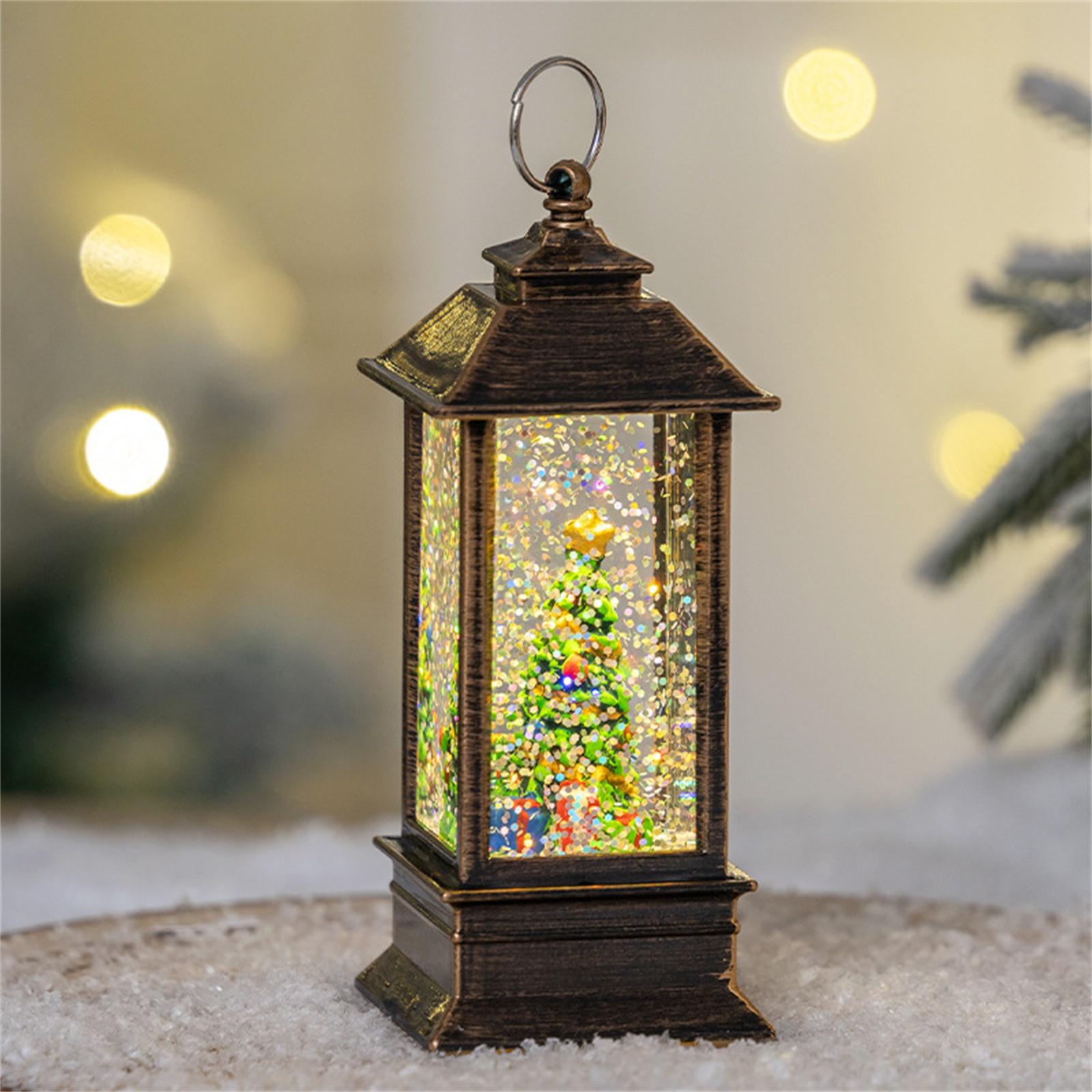 

Christmas Night Light Crystal Lamp Christmas Night Light Snowflake Christmas Ornament Creative Christmas Gift 100ml One Size