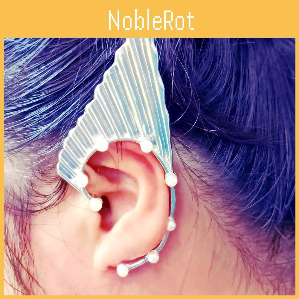 Creative Fashion European Pearl Elf Earrings With Alloy Material Women For