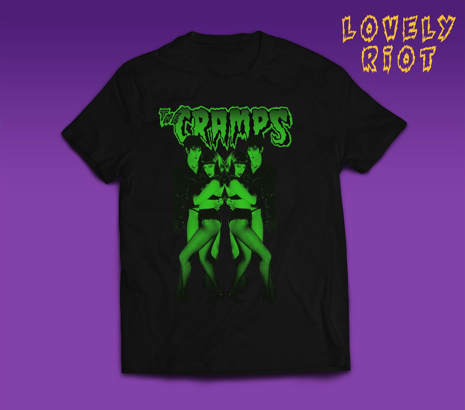 Vintage Punk Psychobilly T-Shirt – Inspired by 70s CBGB Scene, Garage, Rockabilly, Horror & Glam Retro Tee S