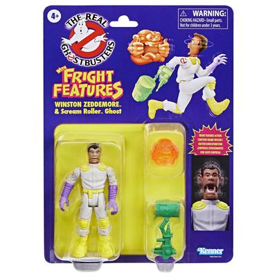 Ghostbusters Kenner Classic Authentic Winston Zeddemore Scream Roller Ghost Retro Action Figure for Kids Ages & Toy, 4+