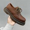 Fashion Leather Shoes For Man Platform Genuine Leather Big Size Shoes High Quality Designer Formal Platform Casual Shoes Outdoor