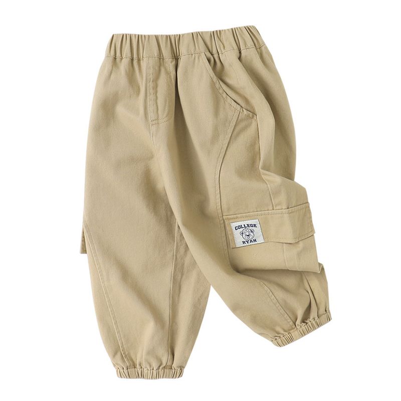 Boys' Casual Cargo Pants Spring Children's Clothing Casual Long Pants Spring Style Versatile and Stylish