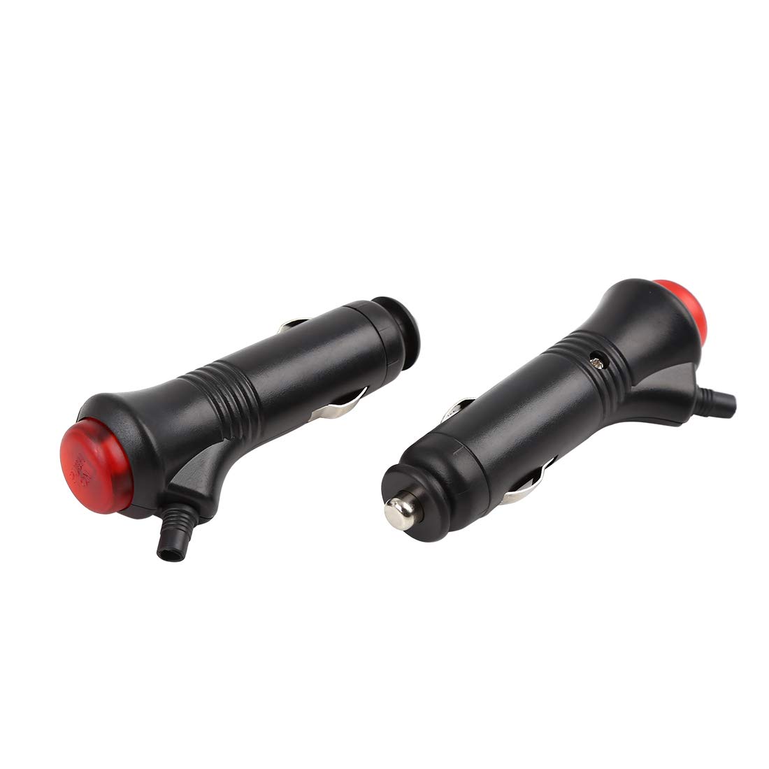 

uxcell Waterproof Lighter Plug for Lighter Power Socket Plug DC with LED Pack of 2 Car, Motorcycle, Boat, Fuse, Switch, Connector, 12V/24V Indicator,