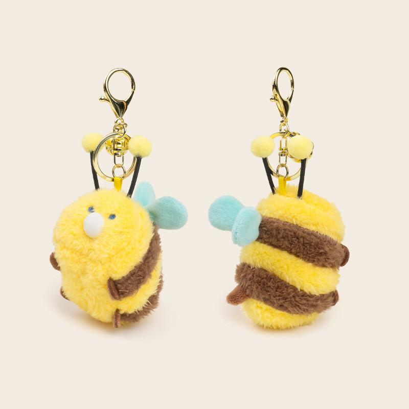 Backpack Bee Capybara Bees Spit Bubbles Plush Keychain For Kids And Bag Decor