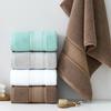 40x80 Large Satin Border Face Towel, 200g, Solid Color, Embroidered Name, Gift Logo, Thickened