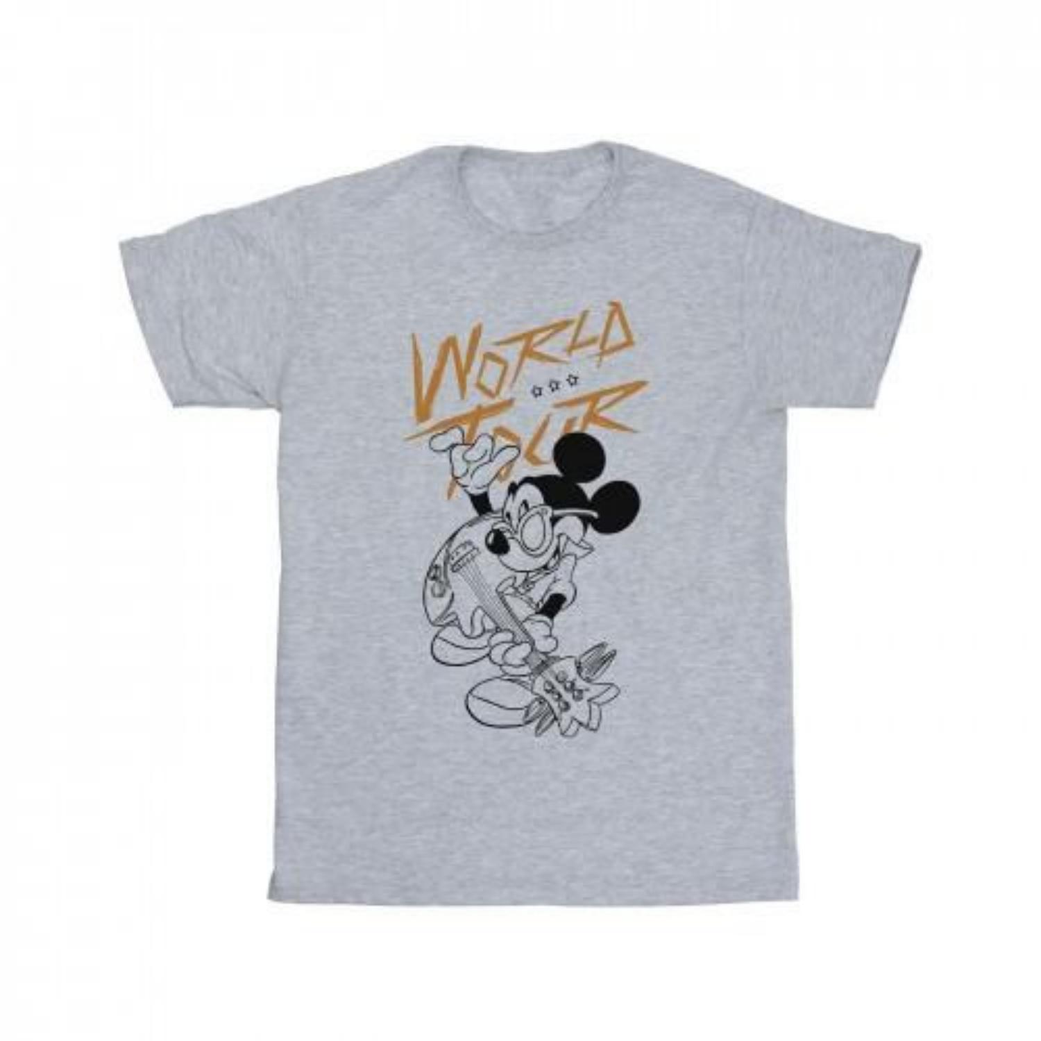 Disney Mens Mickey Mouse World Tour Line T-Shirt XXXXL