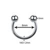 1PC G23 Titanium Nose Rings Lip Eyebrow Piercings Ear Septum Helix Cartilage Piercing Labret Nariz Septum Piercings Body Jewelry