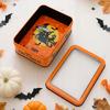 Cartoon Halloween Tinplate Box DIY Clear Lid Gift Box Pumpkin Candy Container Halloween Party