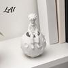 Fine Detail Moon Pattern Decor 3D Printed Little Prince on Planet Pen Holder Multi-Functional Hollow Storage for Pencil Organizer Makeup Brushes,