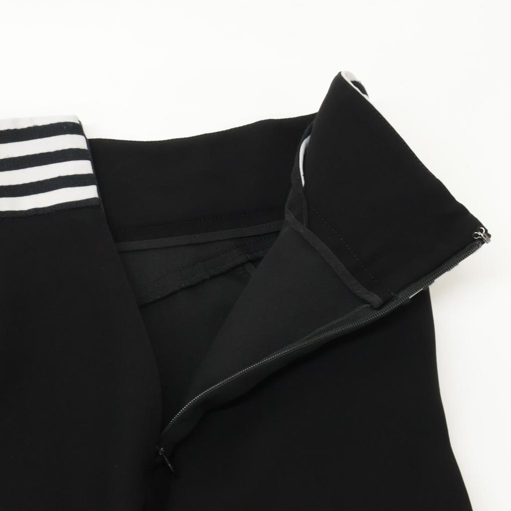 BORDERS at BALCONY BD2111-3G-03 Black Waist Cross Border Tapered Pants Bottoms 36 blackUsed