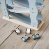 Edute Slope Toy: Cars slide down a slope, fostering concentration and predictive skills. LabelLabel Car Slider Wooden Car Toy for 1-2 year olds, Birth