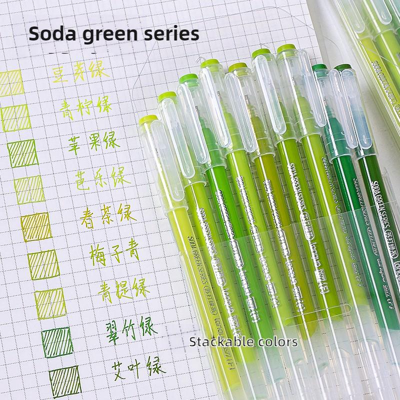 LANGUO New Colors 45/9 Colors Morandi Gel Pen Student Diary Scrapbook Painting DIY Set Color Drawing Art Markers School Supplies