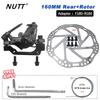 NUTT MTB Mountain Bicycle Discs Brake Red Color Brakes Line Caliper 160MM Disk 180MM Rotor For BMX Scooter Front Rear Bike Parts
