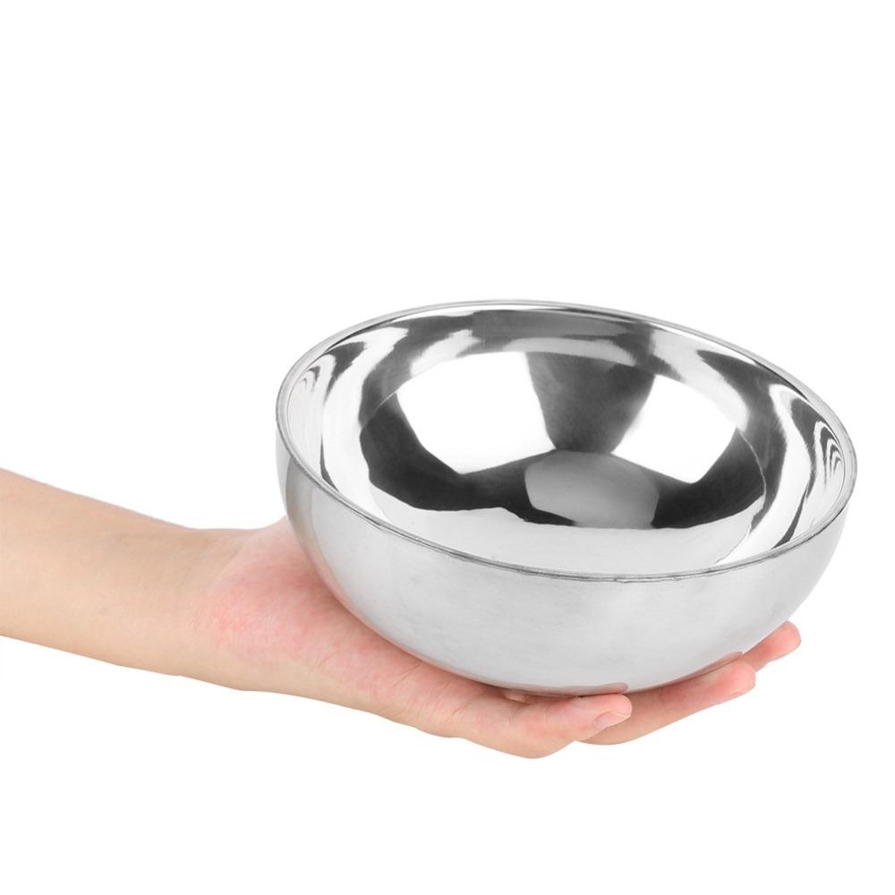 Rustless Steel Salad Bowl Thickened Canteen Bowl Rust Resistant Soup Bowl Home Use